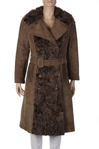 BOHJANMAAN TURKIS Vaasa Finland - Vintage-Shearling-Mantel - D 40