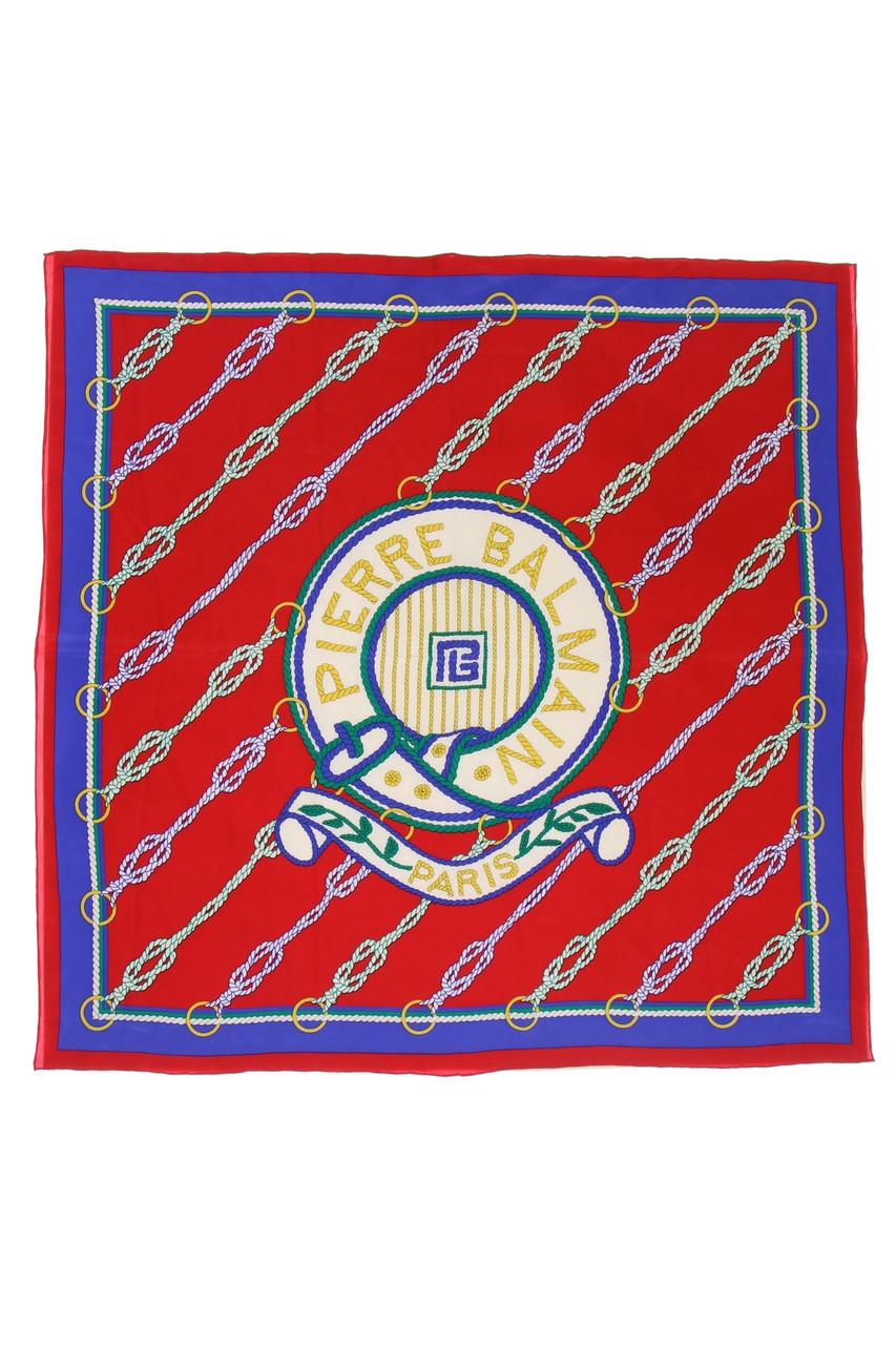 PIERRE BALMAIN - Vintage-Tuch mit Logo-Print