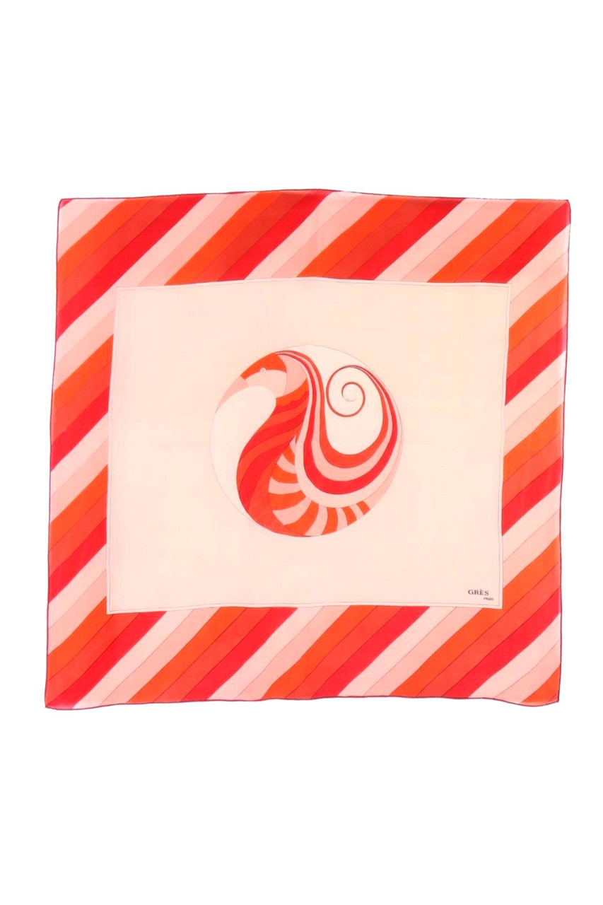 GRÈS PARIS - Vintage-Seidentuch mit Print - ONE SIZE