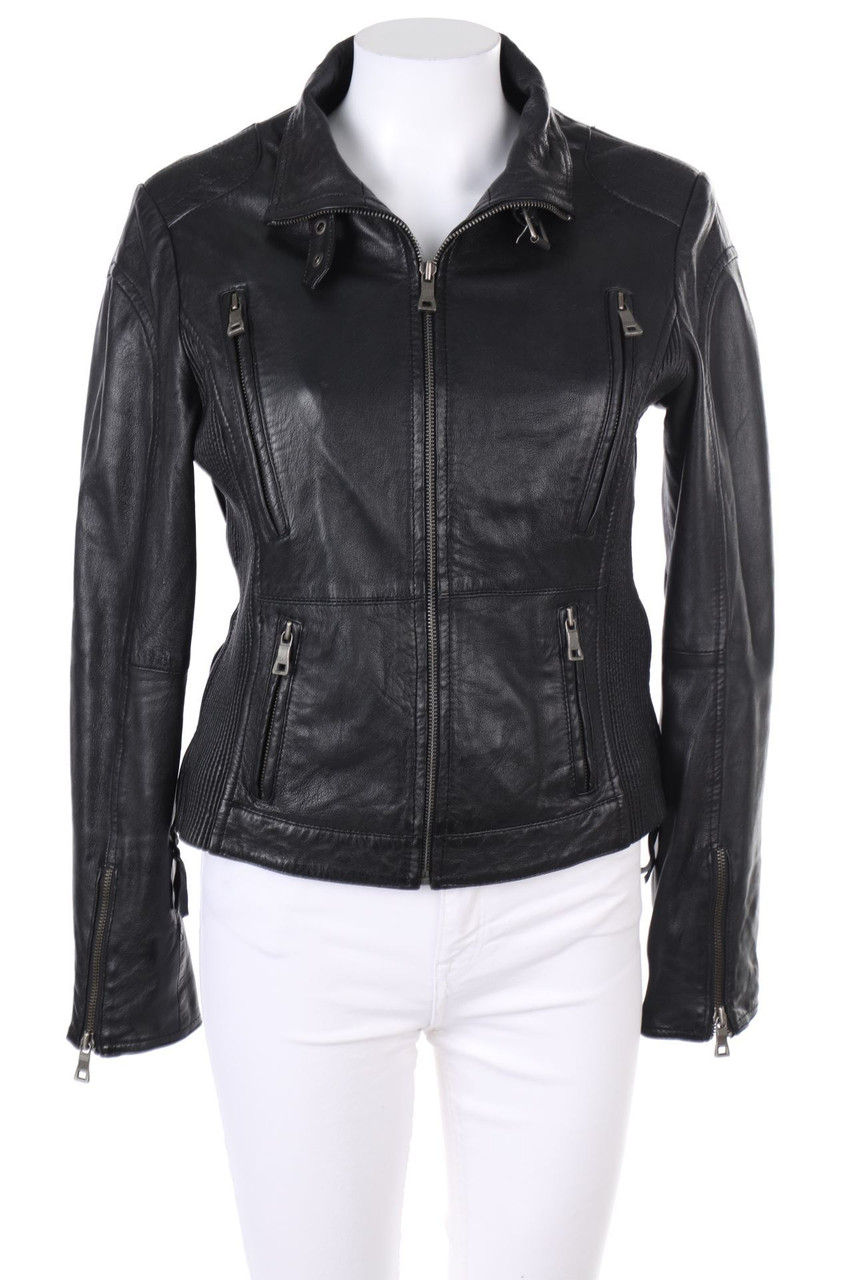 JILANI - Vintage-Lederjacke im Biker-Stil - D 38