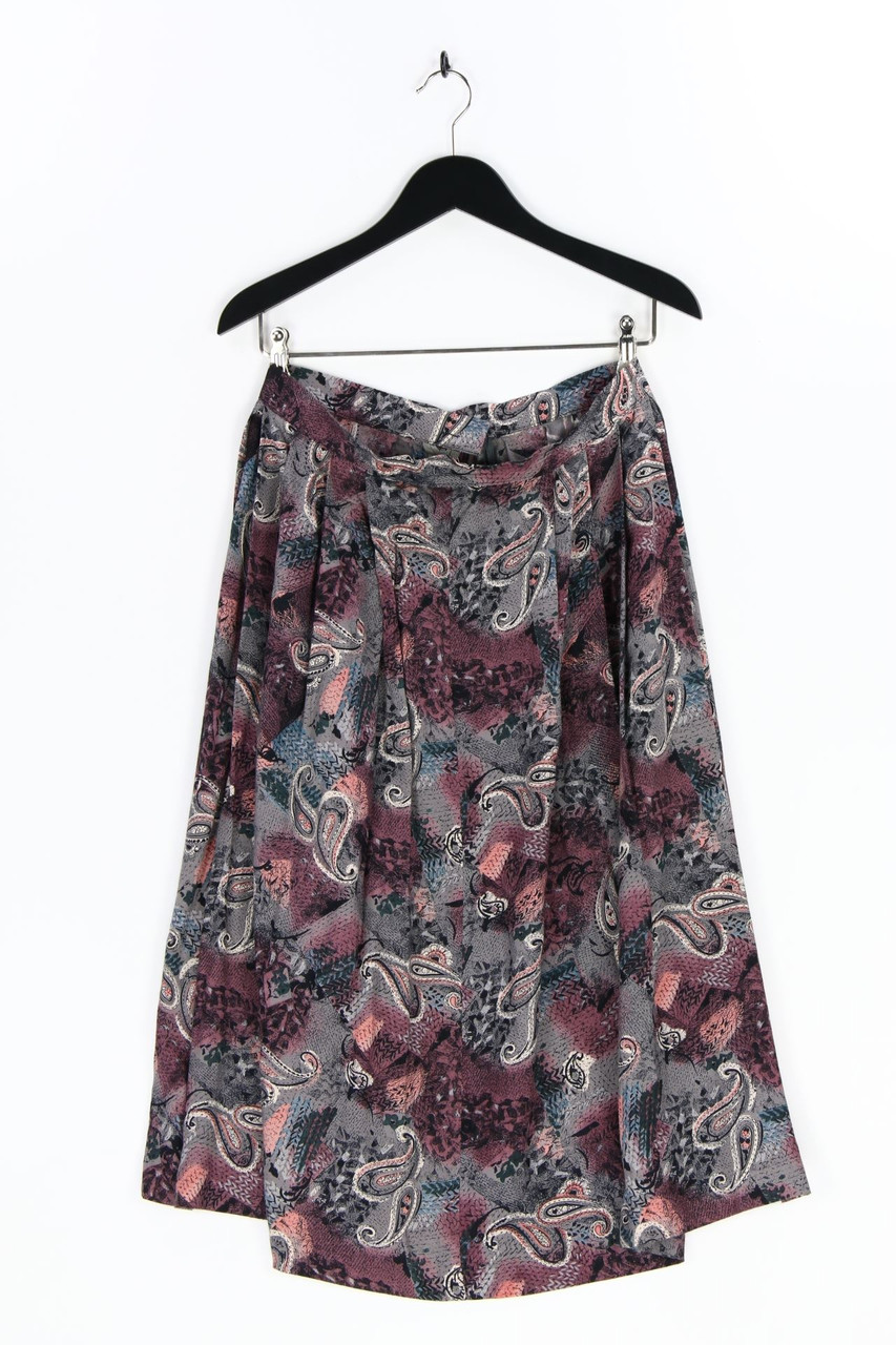 VINTAGE - Midirock mit Paisley-Print - D 40-42