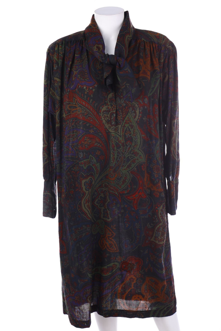 KENZO - Kleid aus Woll-Mix mit Paisley-Print - D 38