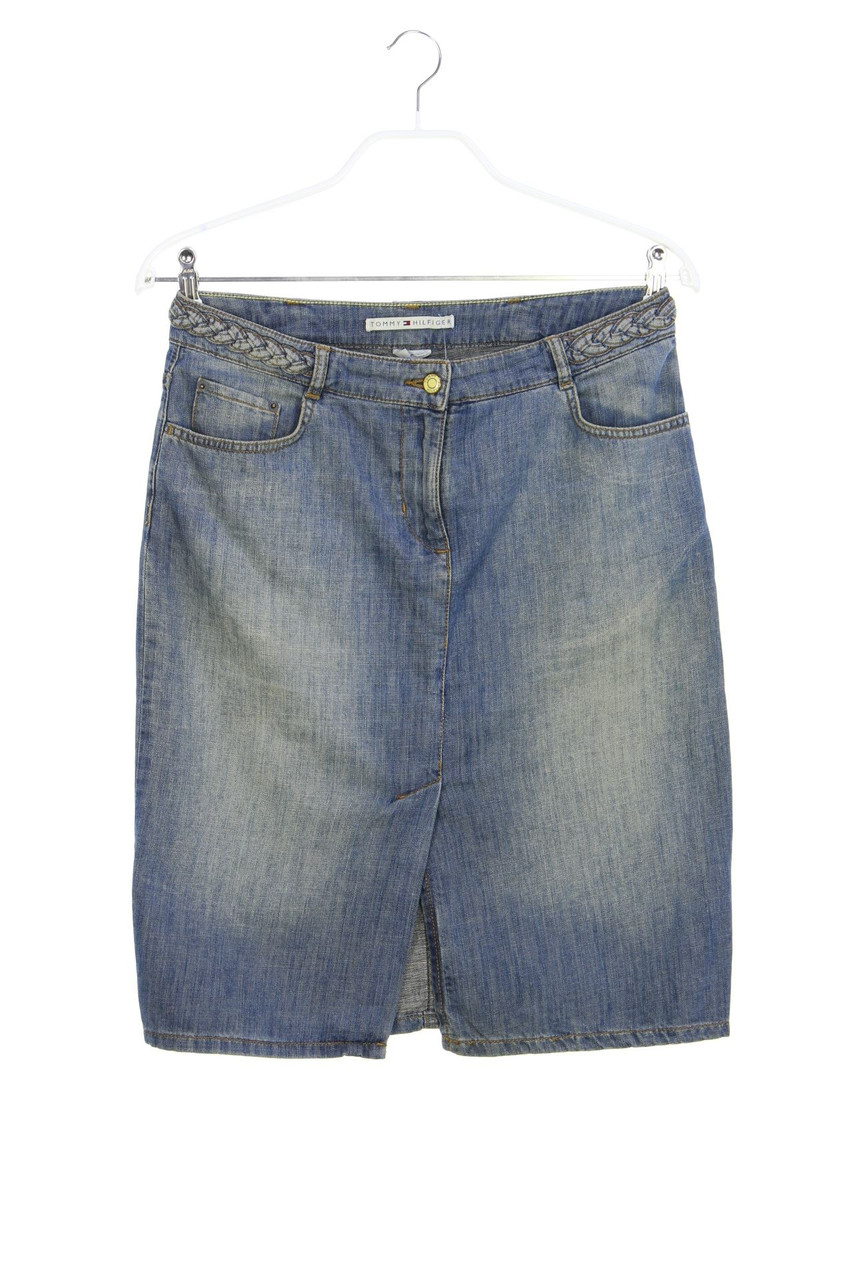 TOMMY HILFIGER - Jeansrock im Used Look mit Schlitz - D 38