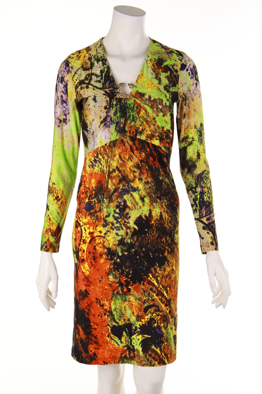 roberto cavalli - Kleid mit Biesen - S