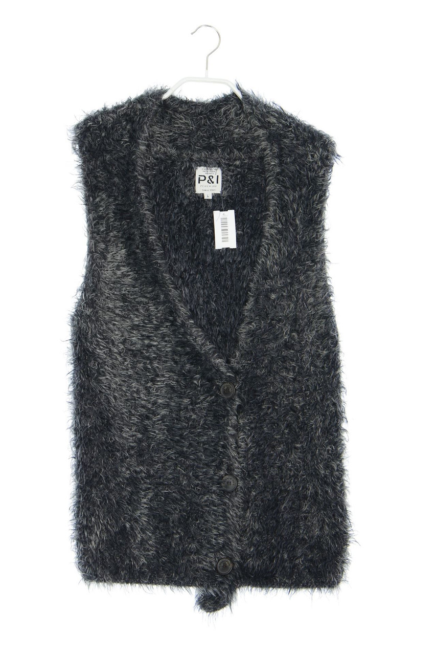 PENN&INK NY - Fake Fur-Weste mit Alpaka - L