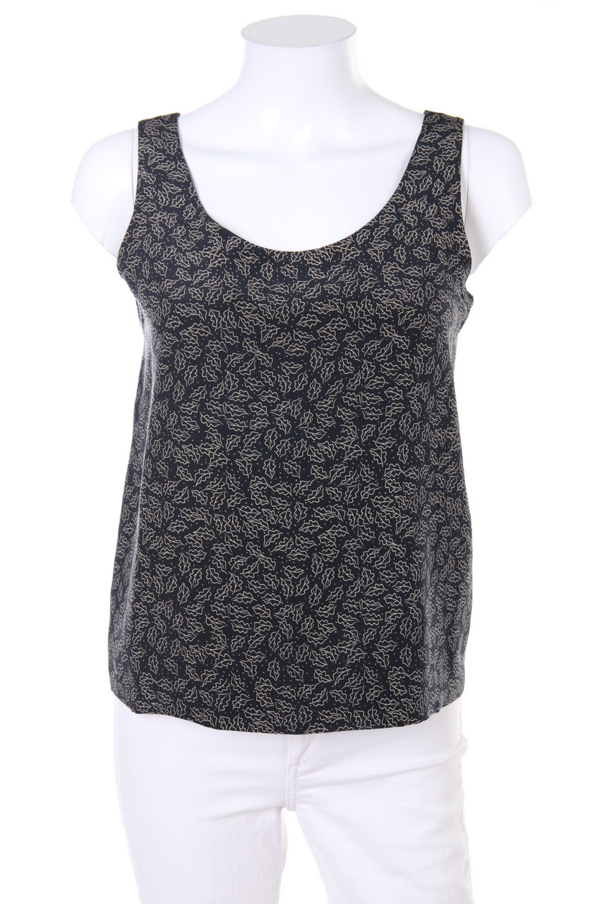 ANN MAY - Seiden-Top mit floralem Muster - XS