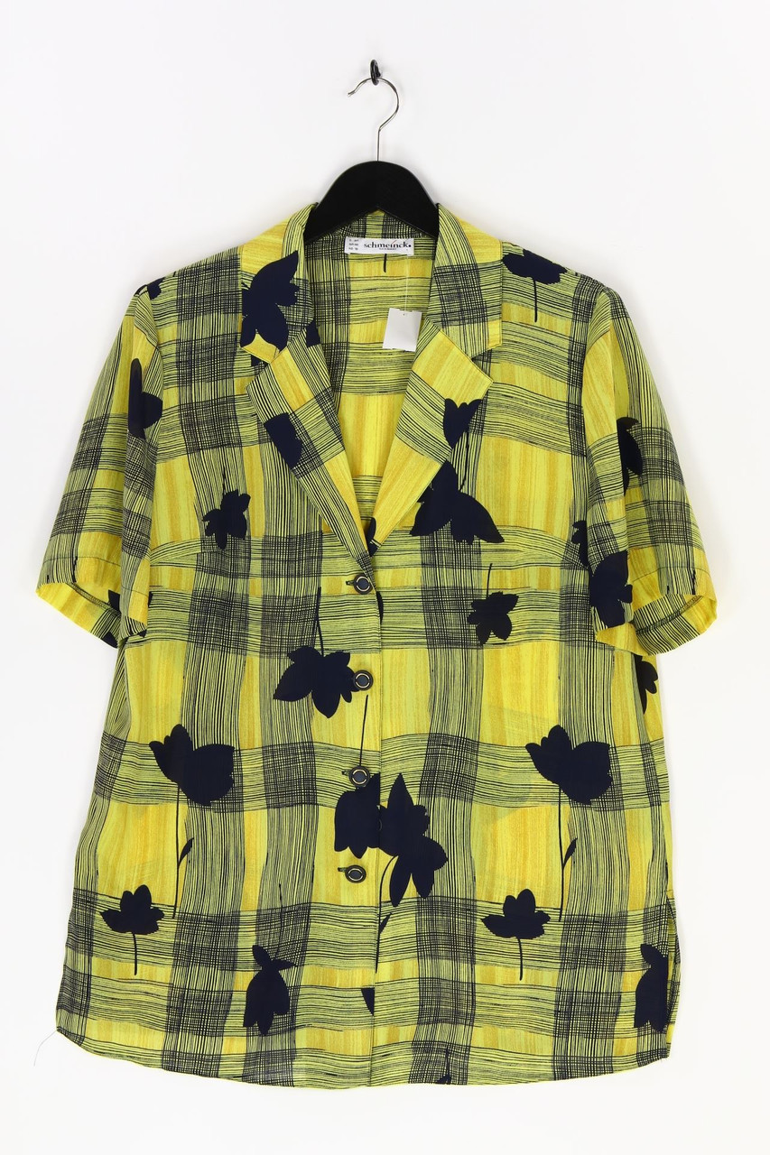 Schmeinck - Kurzarm-Bluse mit Print - D 44