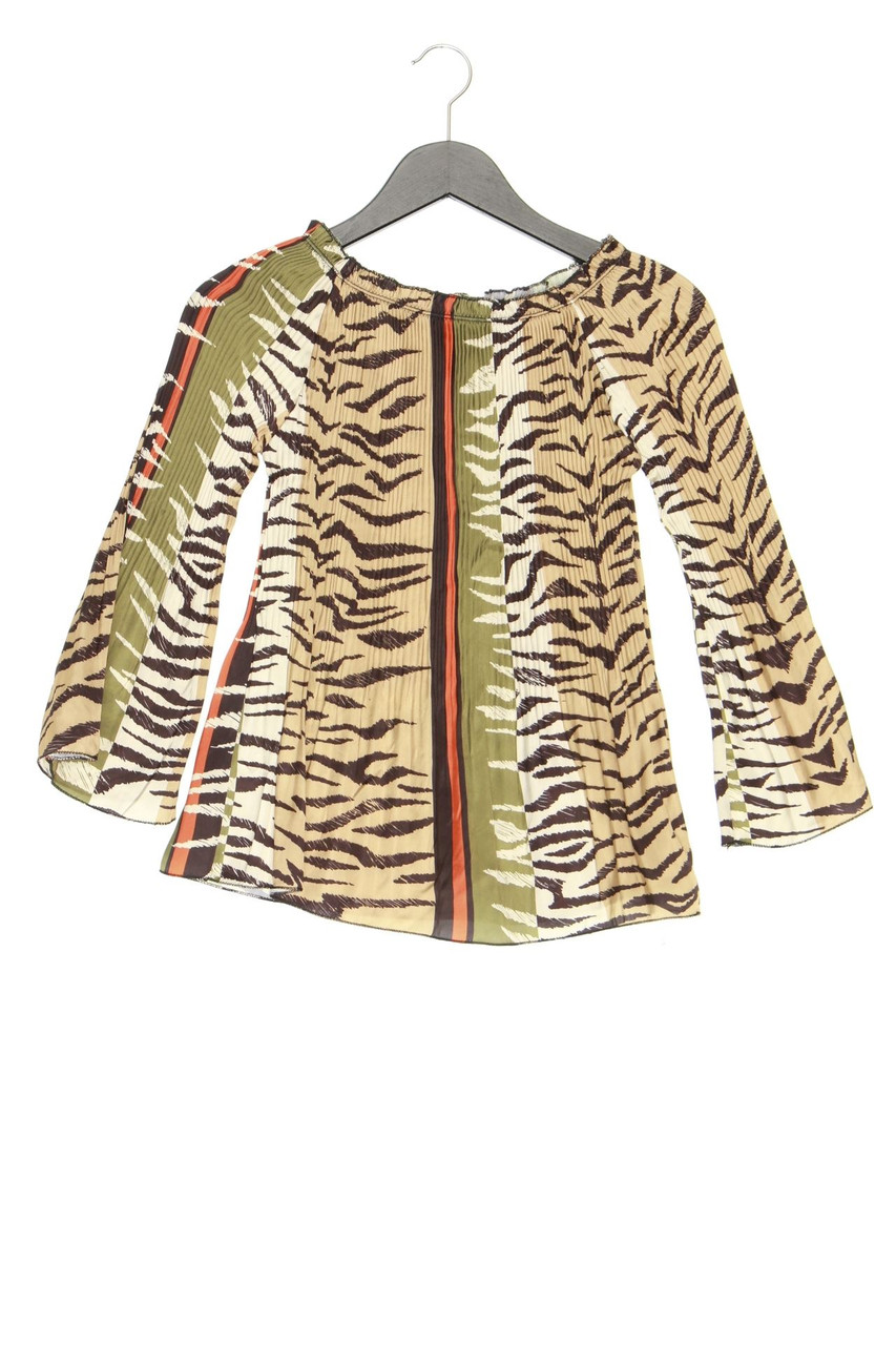 VINTAGE - Carmen-Bluse mit Muster - D 36-38