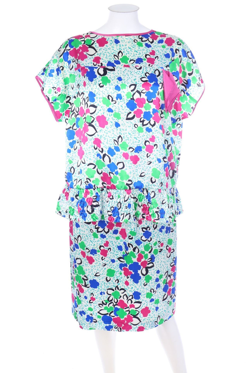 FINK MODELL - Kostüm mit Blumen-Print - D 38