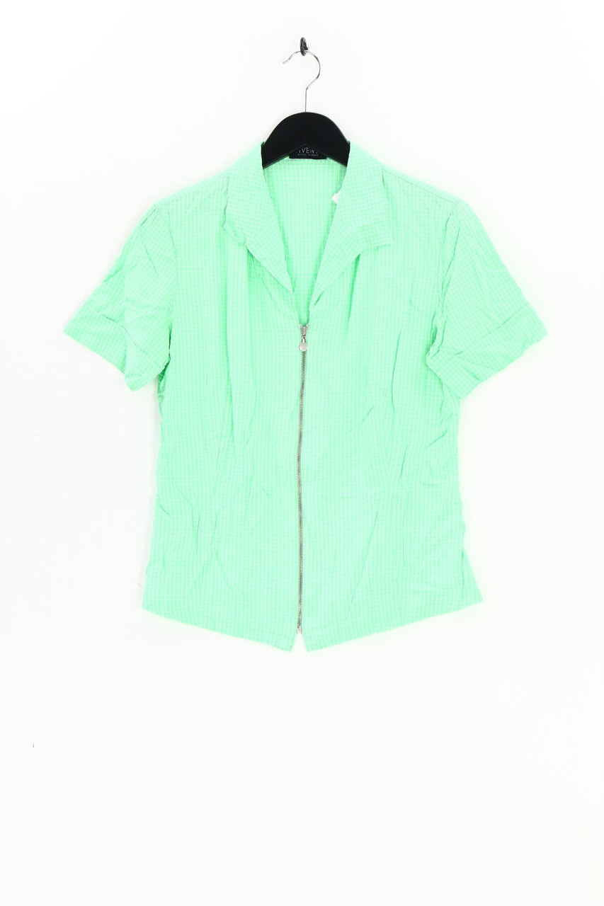 VIVENTY BERND BERGER - Kurzarm-Bluse mit Karo-Muster - D 40