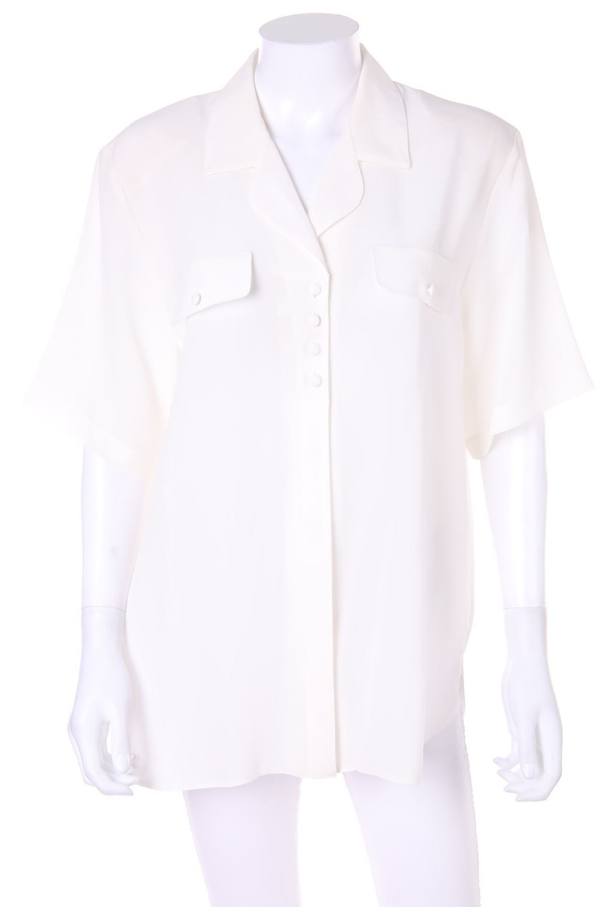 VINTAGE - Hemd-Bluse mit kurzem Ärmel - D 42