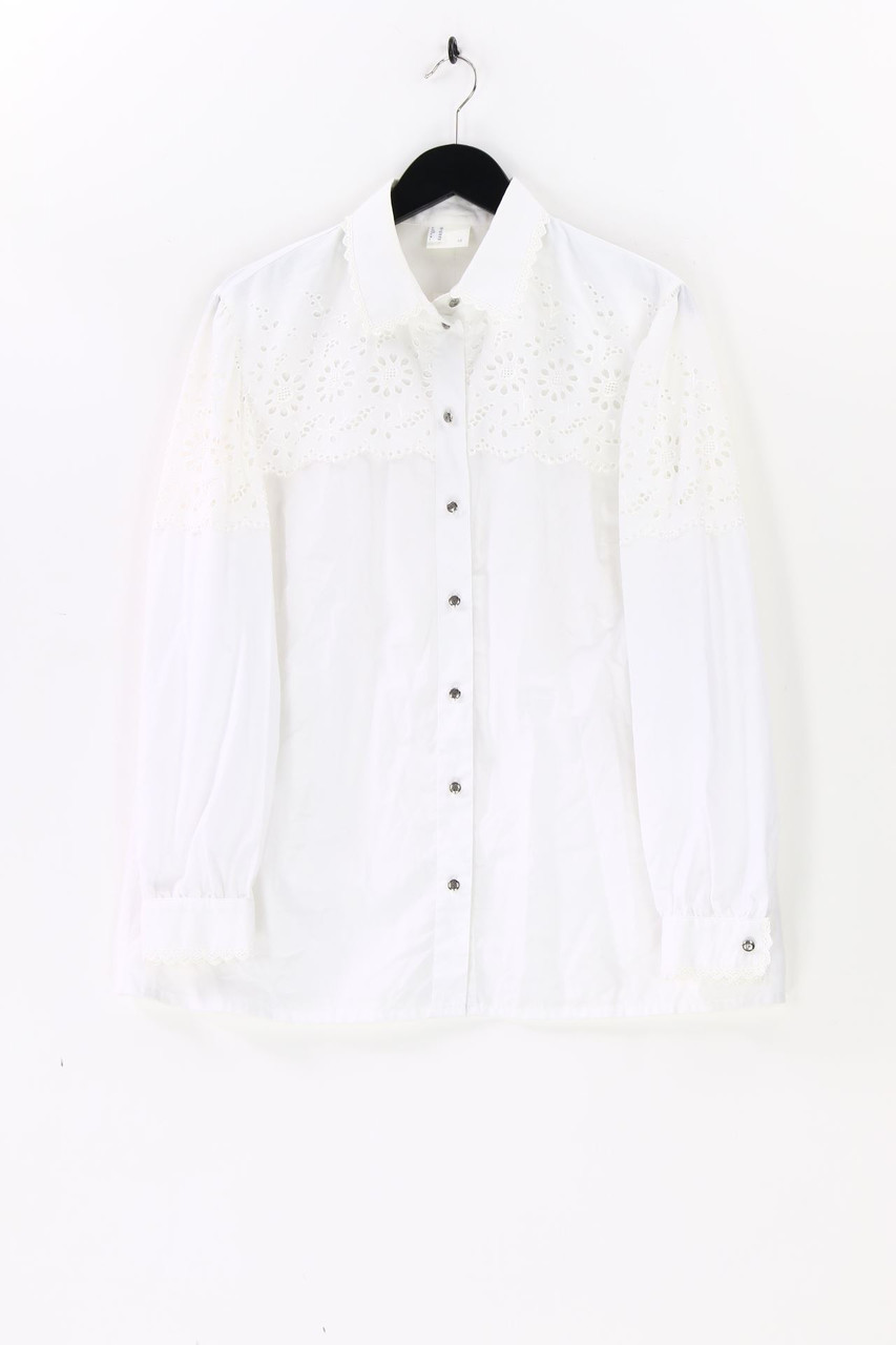 Ohne Label - Bluse mit Lochspitze - D 46