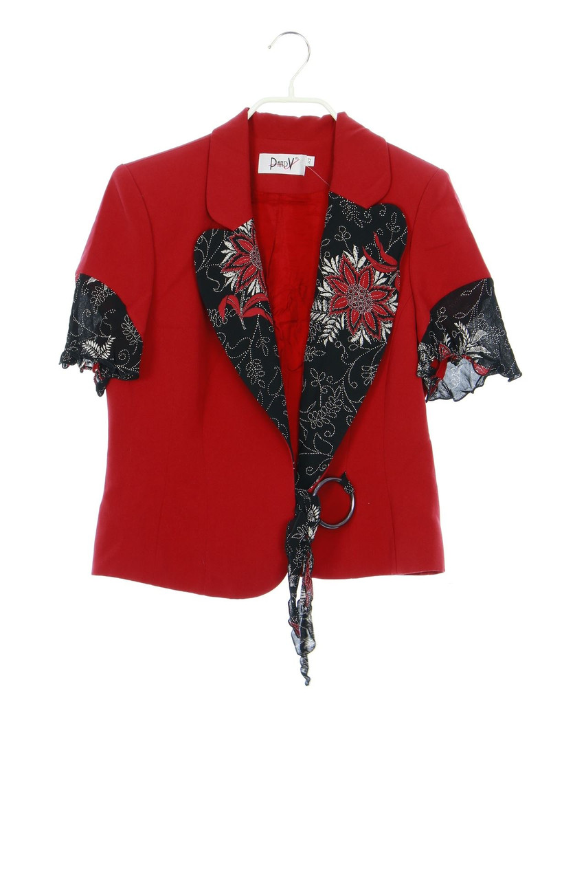 VINTAGE - Blazer with floral print - D 38