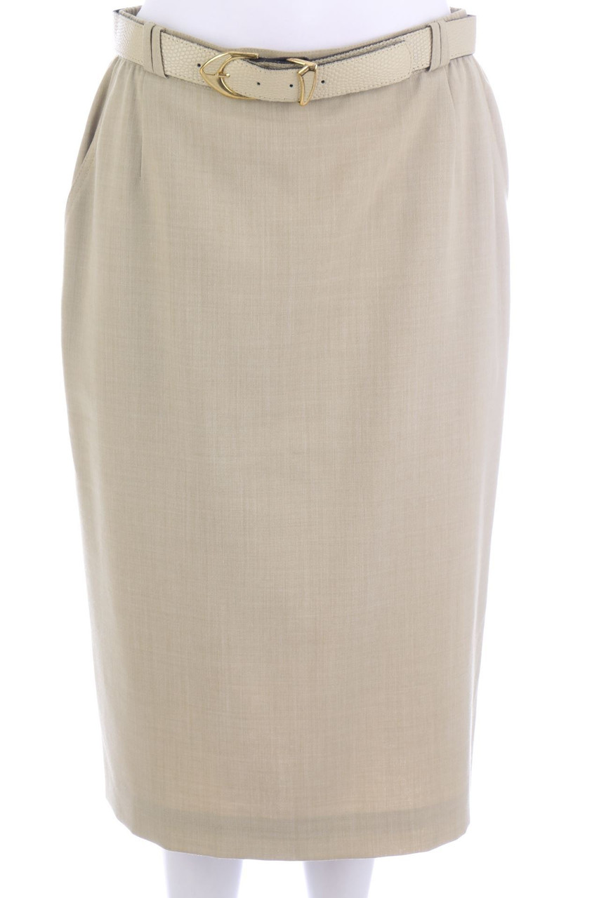 delmod - Rock mit Schurwolle mit Gürtel - L