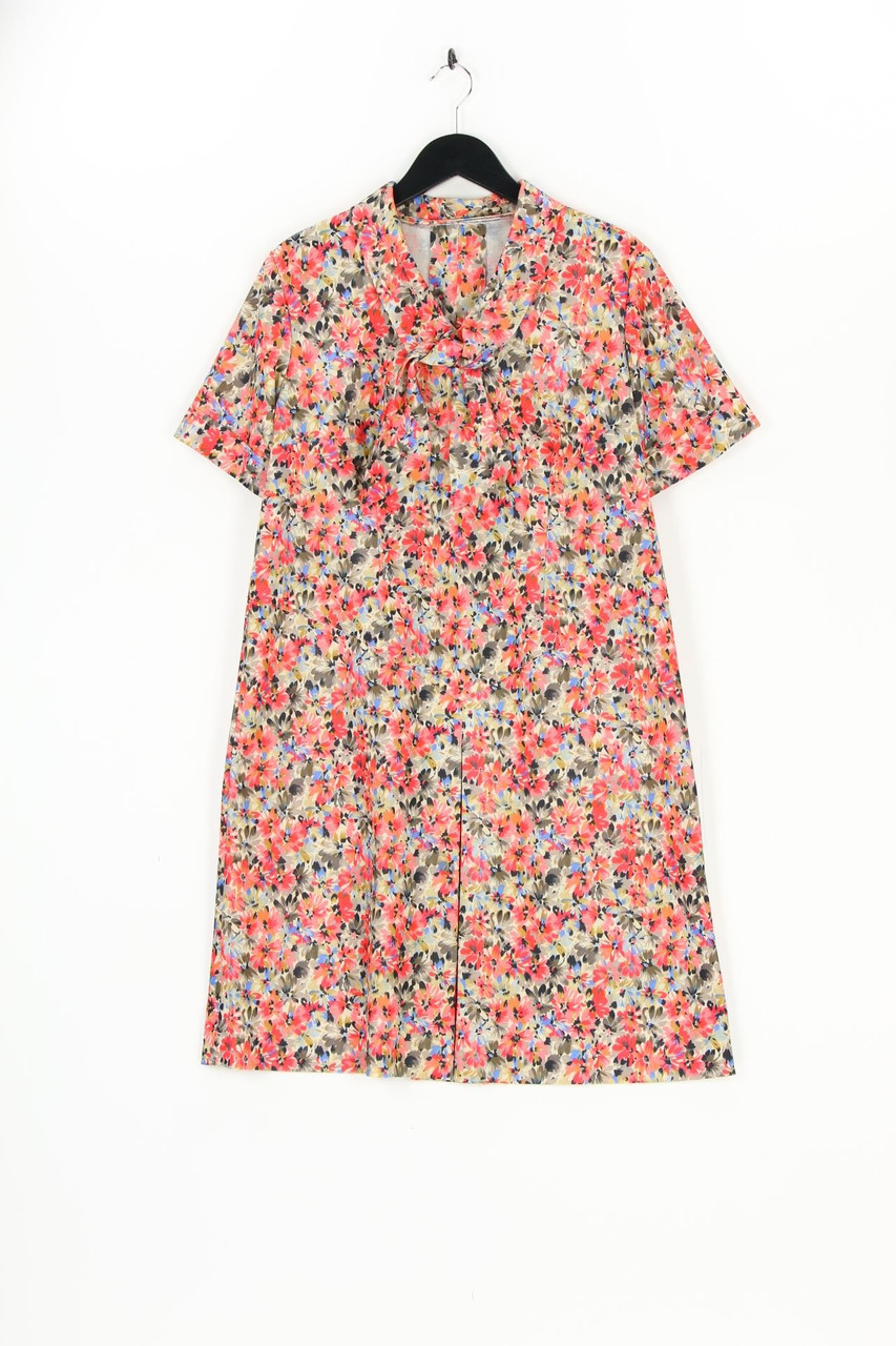 VINTAGE - Midikleid mit floralem Muster - D 44