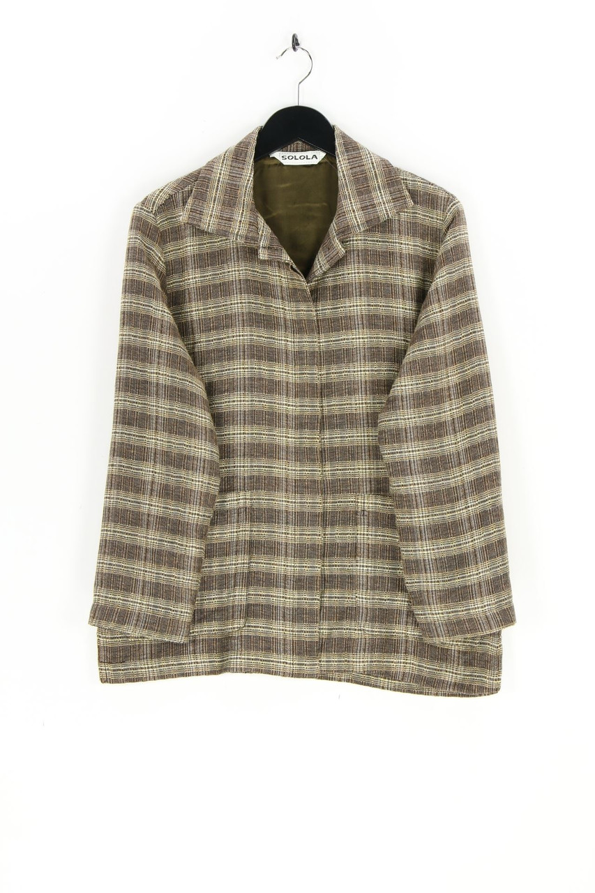 VINTAGE - Hemd-Bluse mit Wolle - D 44