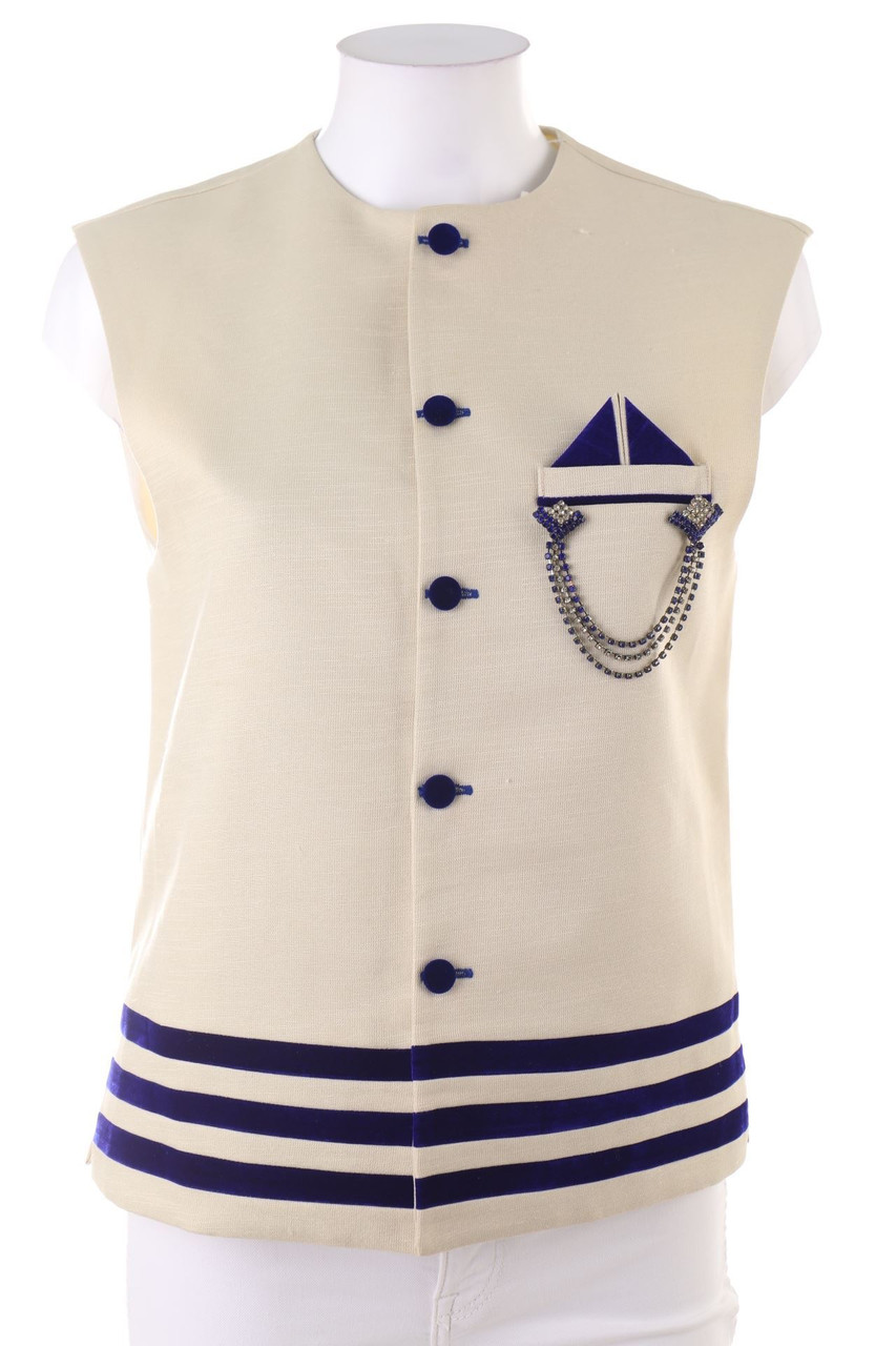 VINTAGE - Weste im Marine-Stil - D 38