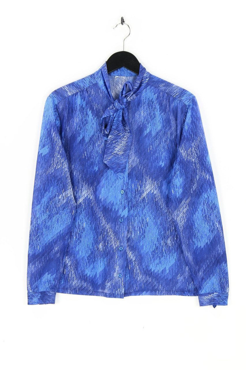 Ohne Label - Schluppen-Bluse mit Print - D 50