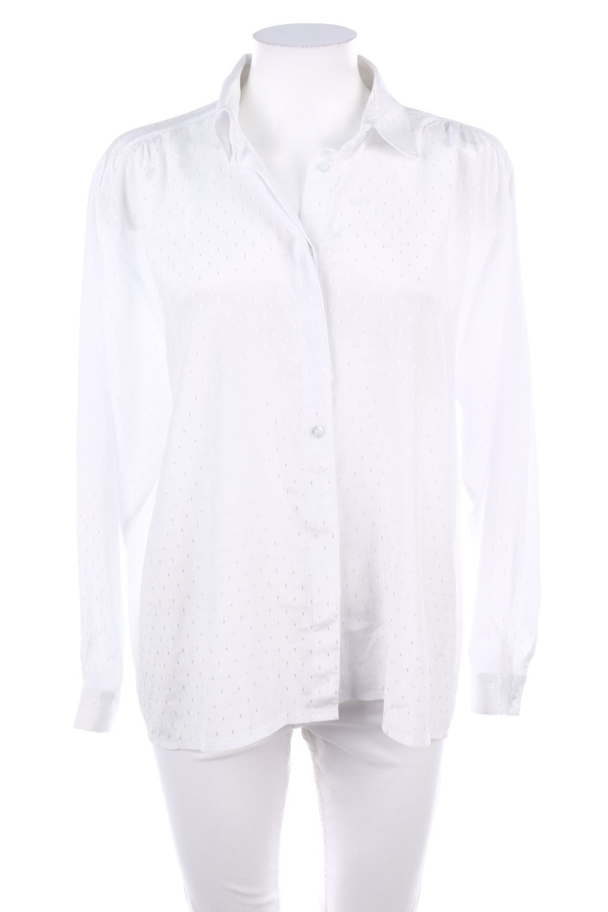 Ohne Label - Bluse mit Raffungen - D 44