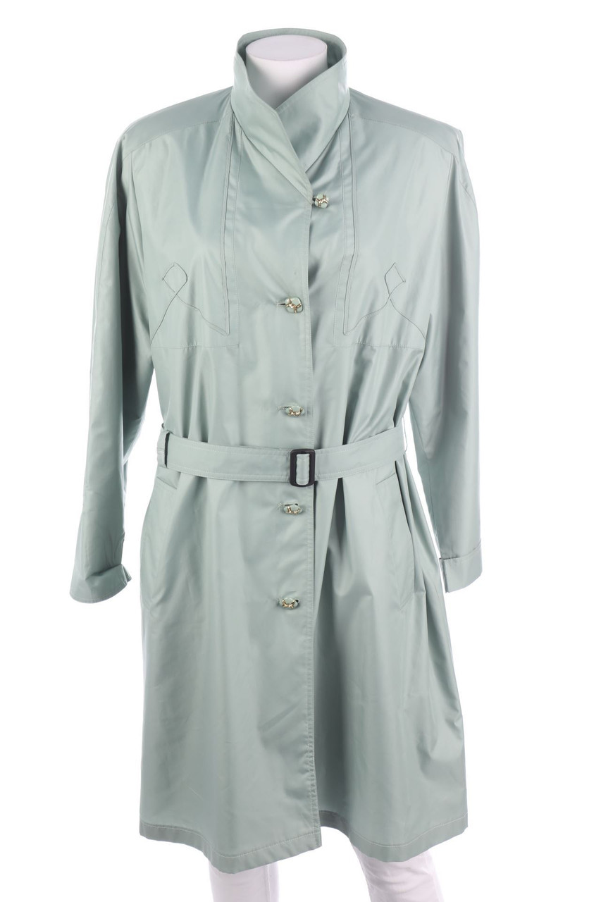 claude havrey - Vintage-Übergangs-Mantel mit Gürtel - D 46