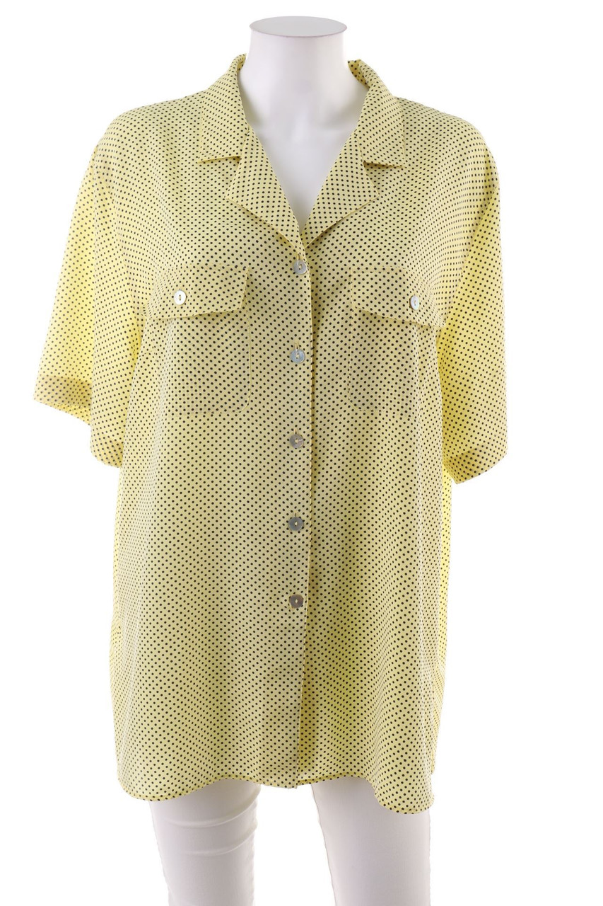 tru - Hemd-Bluse mit kurzem Ärmel mit Polka Dots - D 44