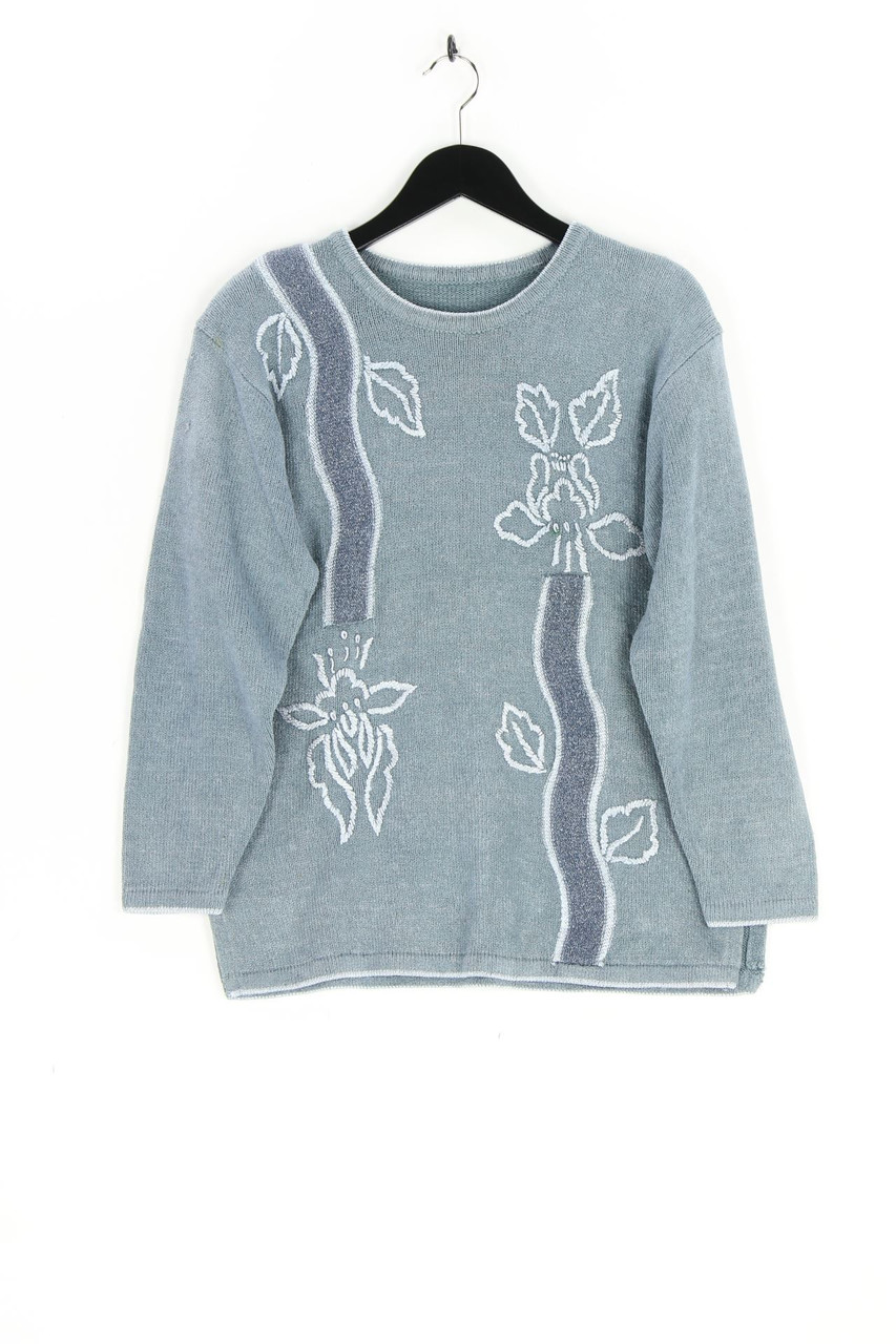 VINTAGE - Pullover with floral print - XL