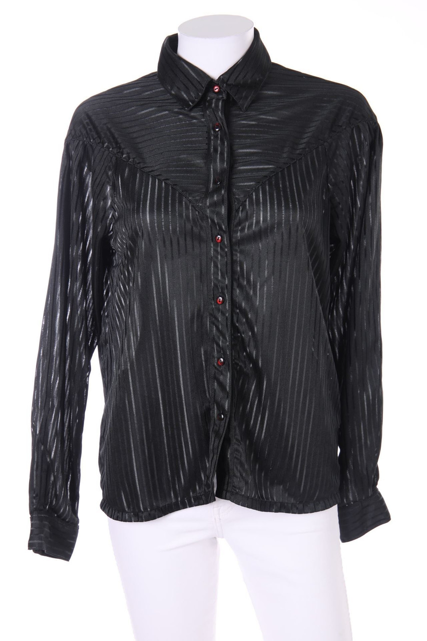 Ohne Label - Hemd-Bluse mit Streifen - D 38