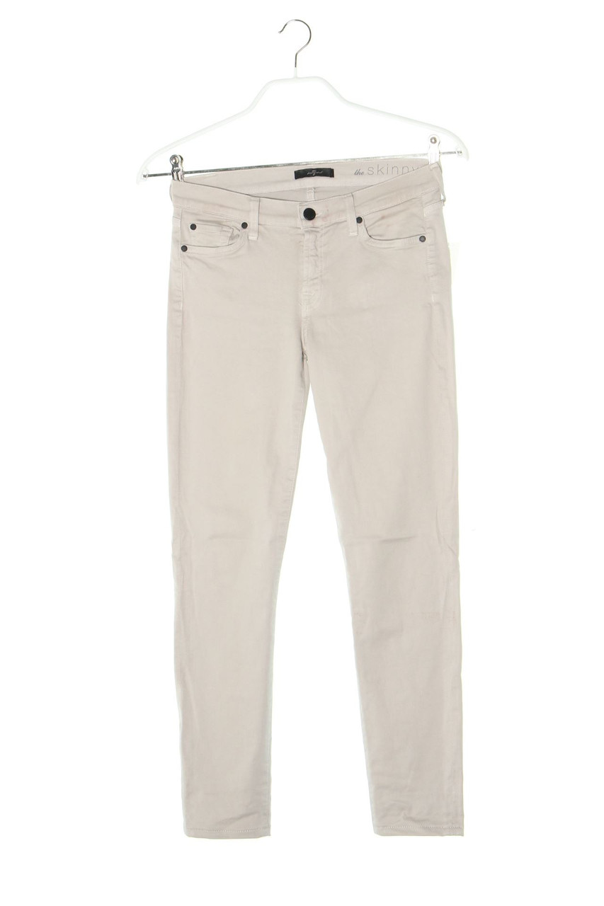 7 for all mankind - Skinny-Hose mit Logo-Applikation - W27