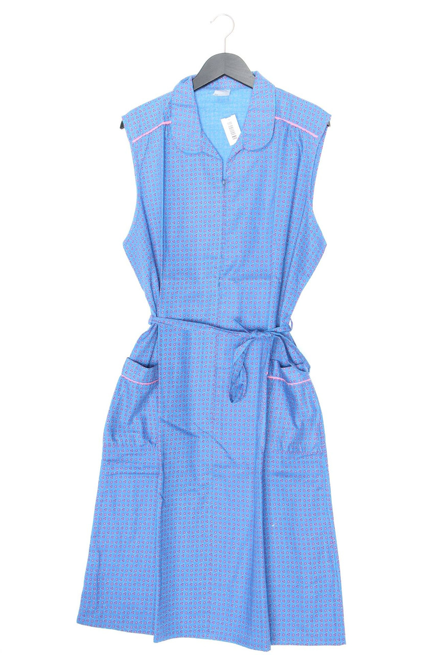 VINTAGE - Blusenkleid aus Baumwolle mit Muster mit Bubi-Kragen - D 52