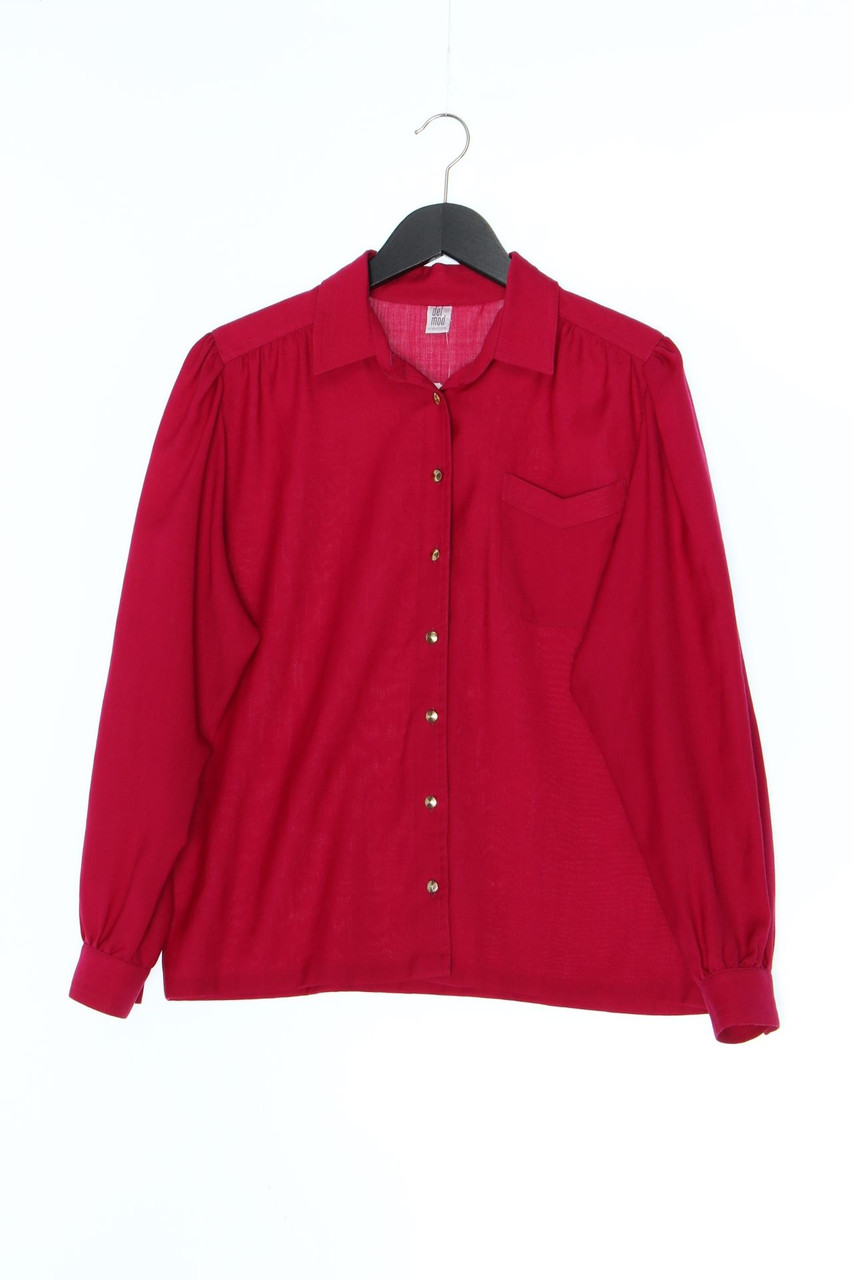 del mod INTERNATIONAL - Vintage-Hemd-Bluse mit Schmuck-Knöpfen - D 40