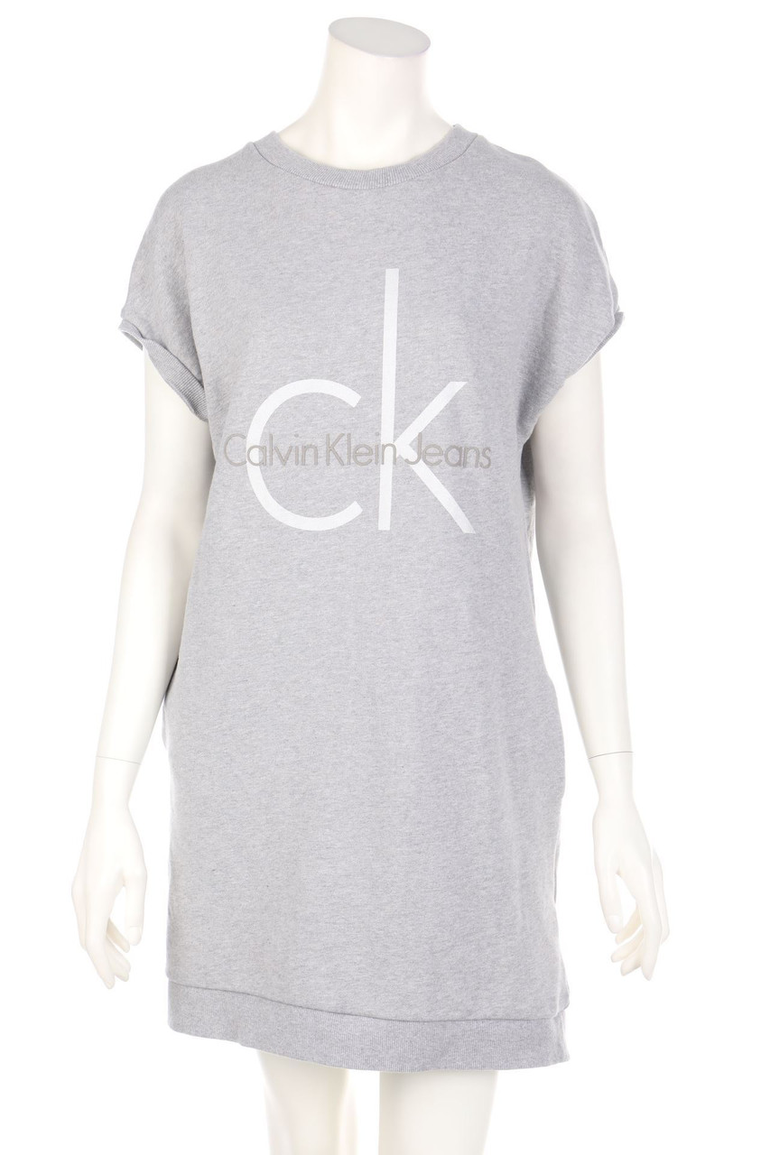 Calvin Klein Jeans - Sweat-Kleid mit Logo-Print - L