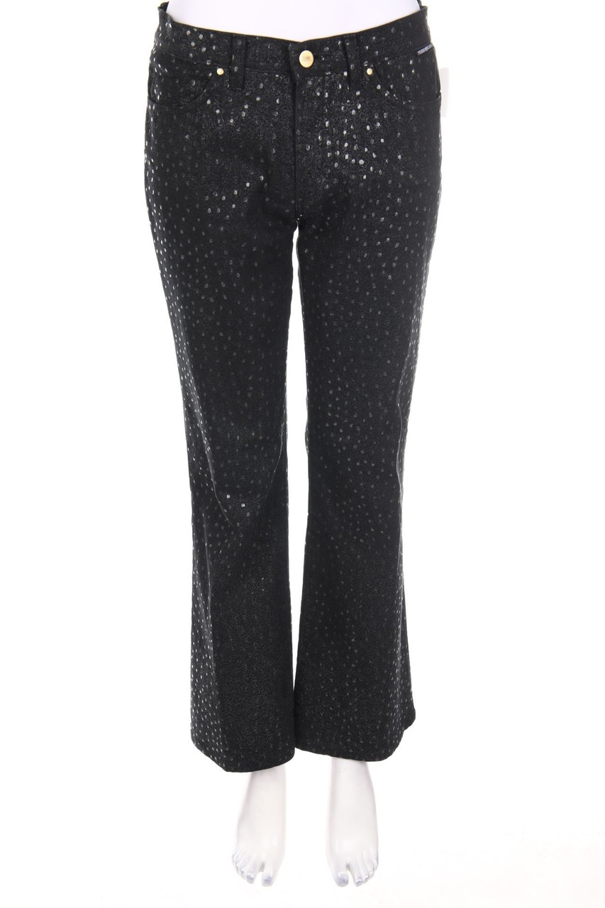 GIANFRANCO FERRE JEANS - Dark Denim Straight Cut Jeans mit Punkten - W28