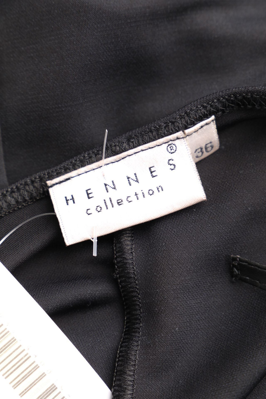 H&M HENNES collection - Strap-Cocktail Dress with Faux Leather Details