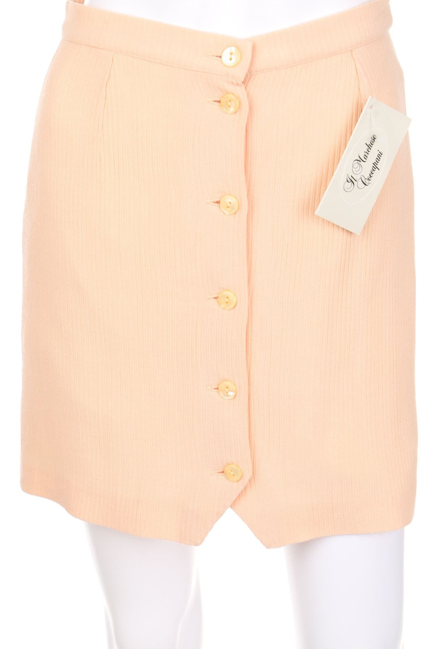 Il Marchese Coccapani - Vintage-Minirock mit Knöpfen - D 36