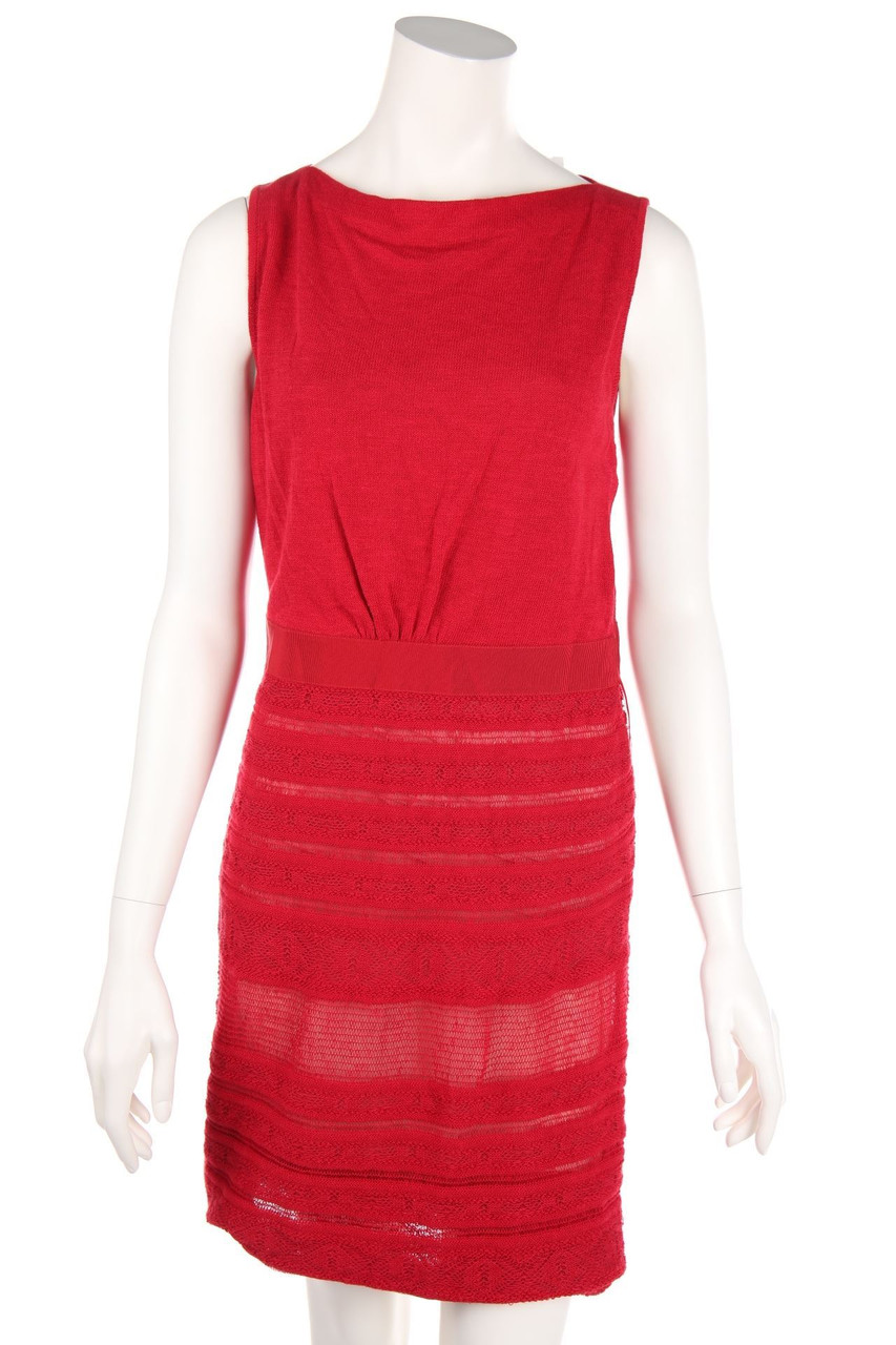 GiAMBATTiSTA VALLi - Muster-Abendkleid aus Leinen-Seide-Mix - M