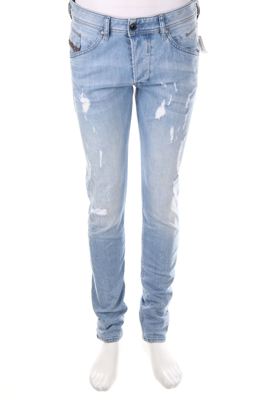 Diesel Industry - Destroyed Tapered Jeans mit Logo-Applikation - W32