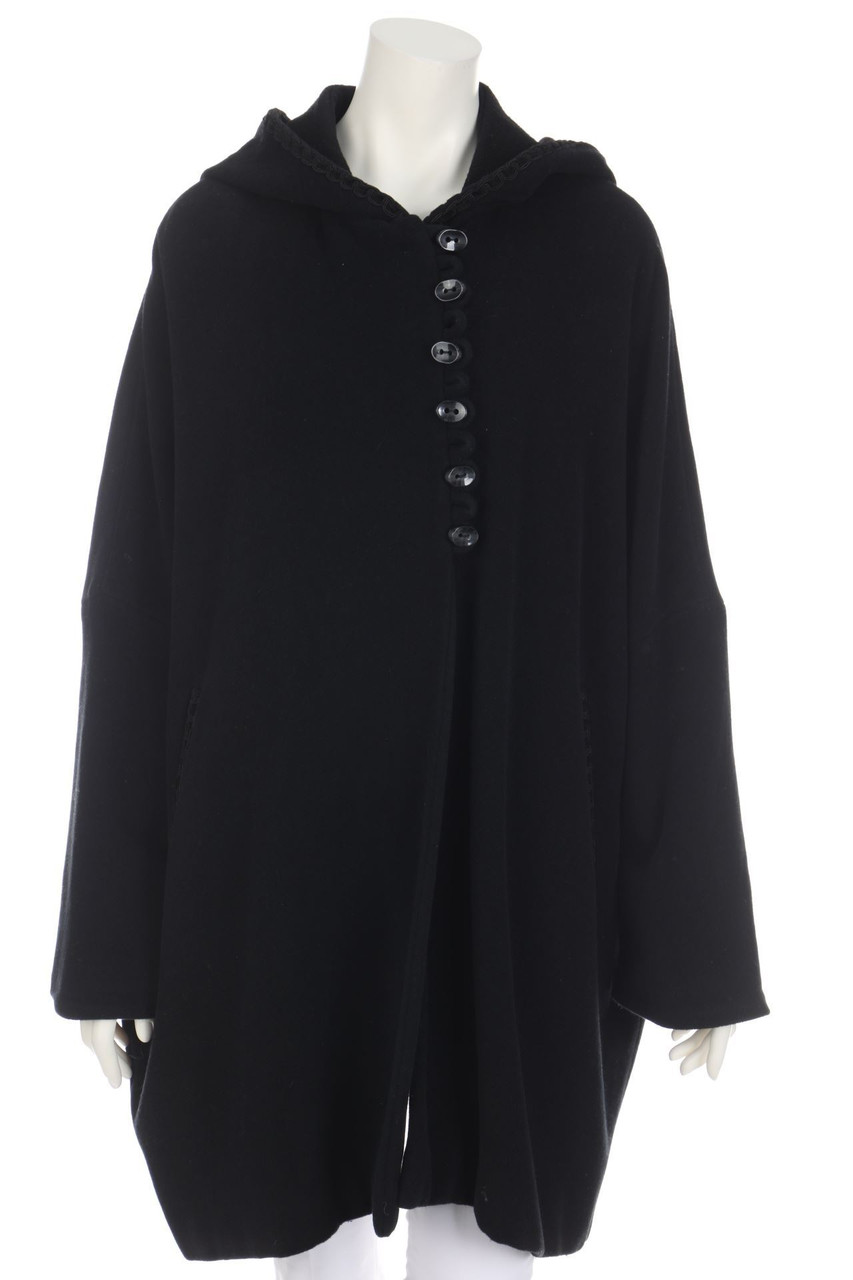 MARIELLA BURANI per AMULETI - Vintage-Cape aus Schurwoll-Mix mit Angora - D 38