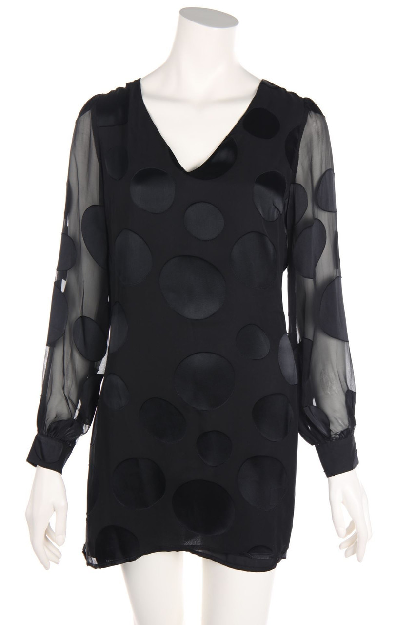 LAVENDER BROWN - Party-Kleid aus Seiden-Mischung - S