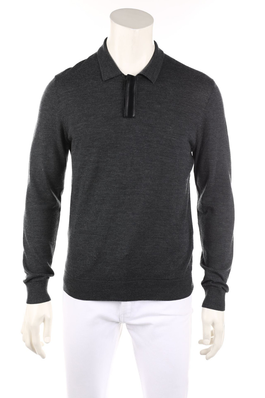 The Kooples - Pullover mit Leder-Details - M