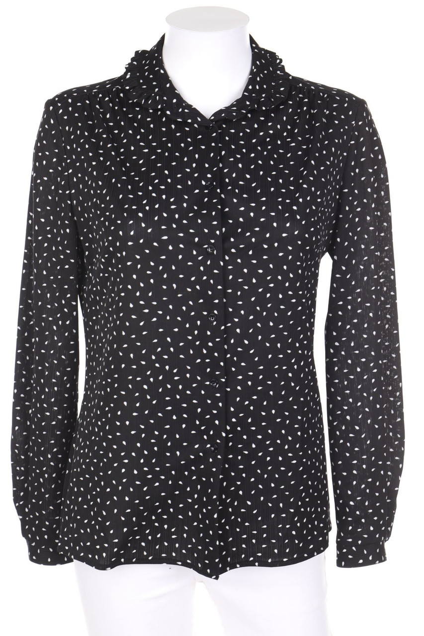 VINTAGE - Bluse mit Print - D 42
