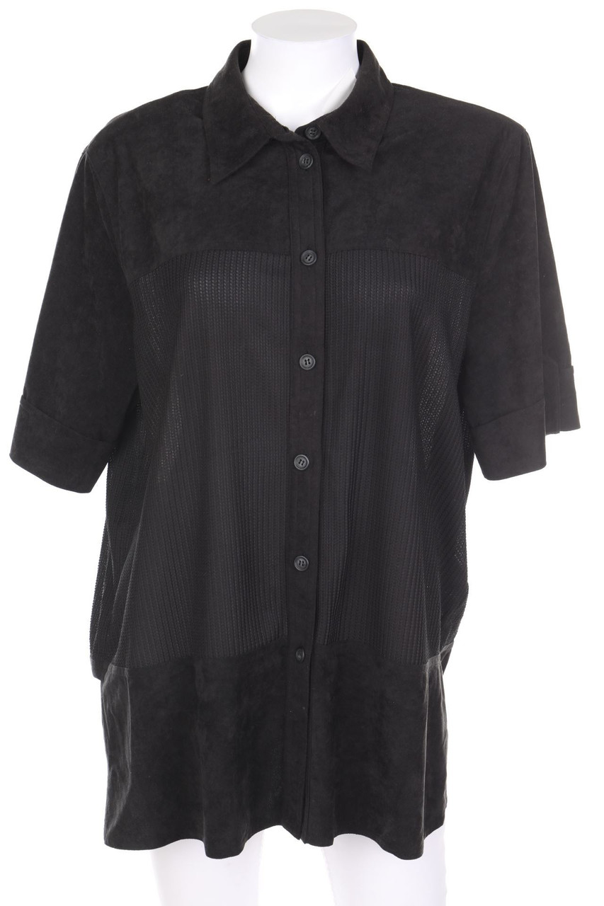 VINTAGE - Hemd-Bluse mit kurzem Ärmel - D 46