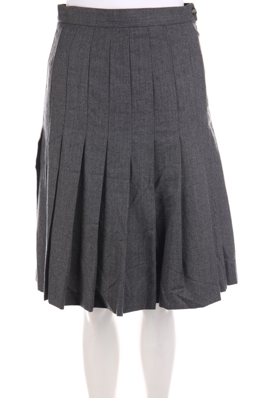 KL by Karl Lagerfeld - Vintage-Pleated-Skirt, Virgin Wool - D 38