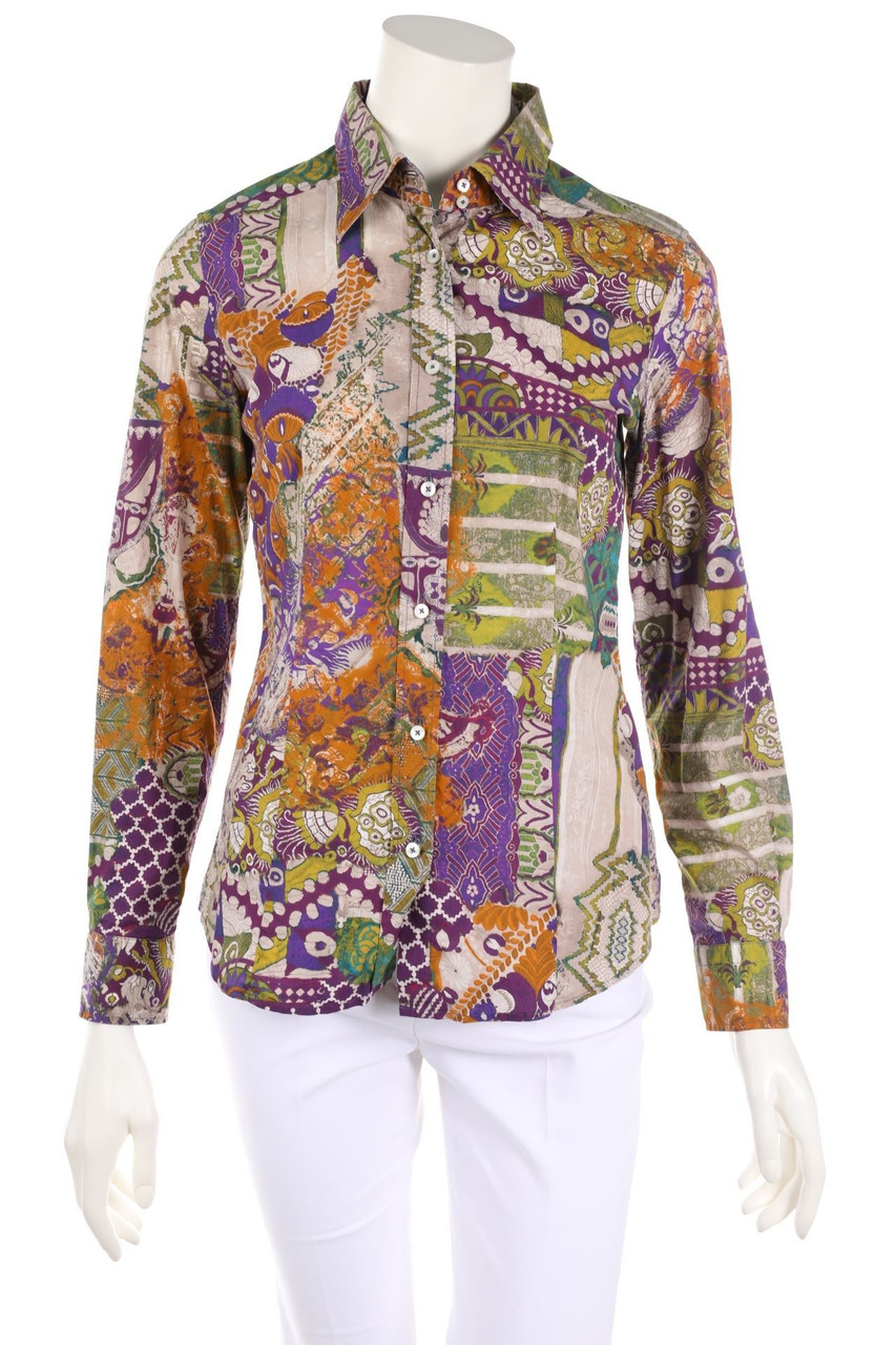 ETRO - Hemd-Bluse mit Print - D 36