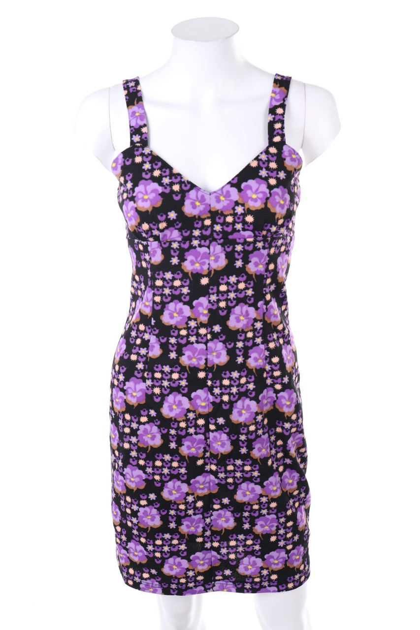 VINTAGE - Minikleid mit Blumen-Print - D 34