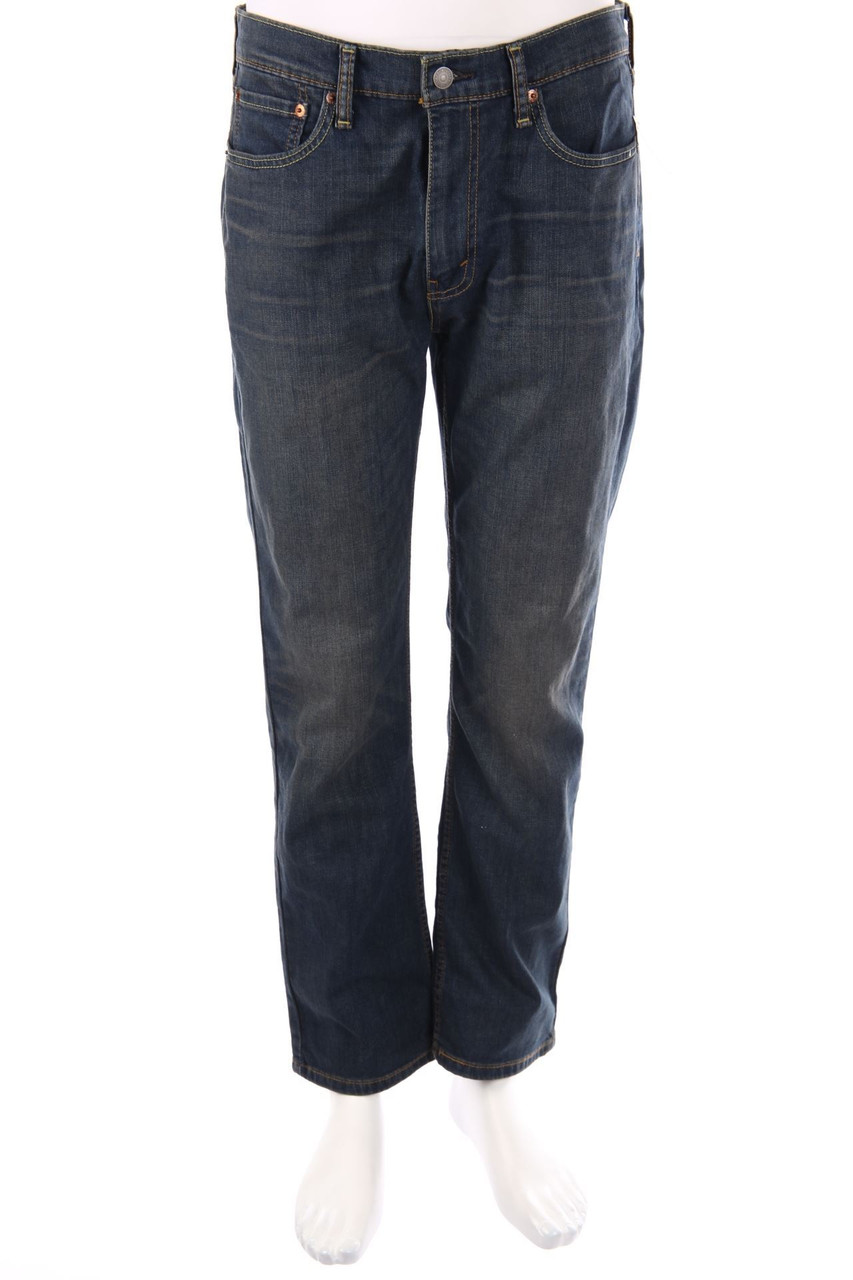 LEVI´S - Dirty Straight Cut Jeans mit Logo-Badge - W33