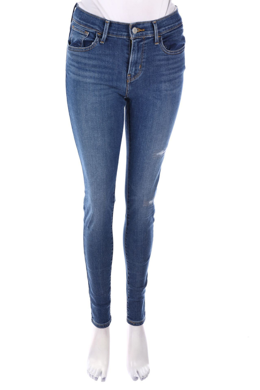 LEVI´S - Distressed Skinny-Jeans mit Logo-Badge - W28