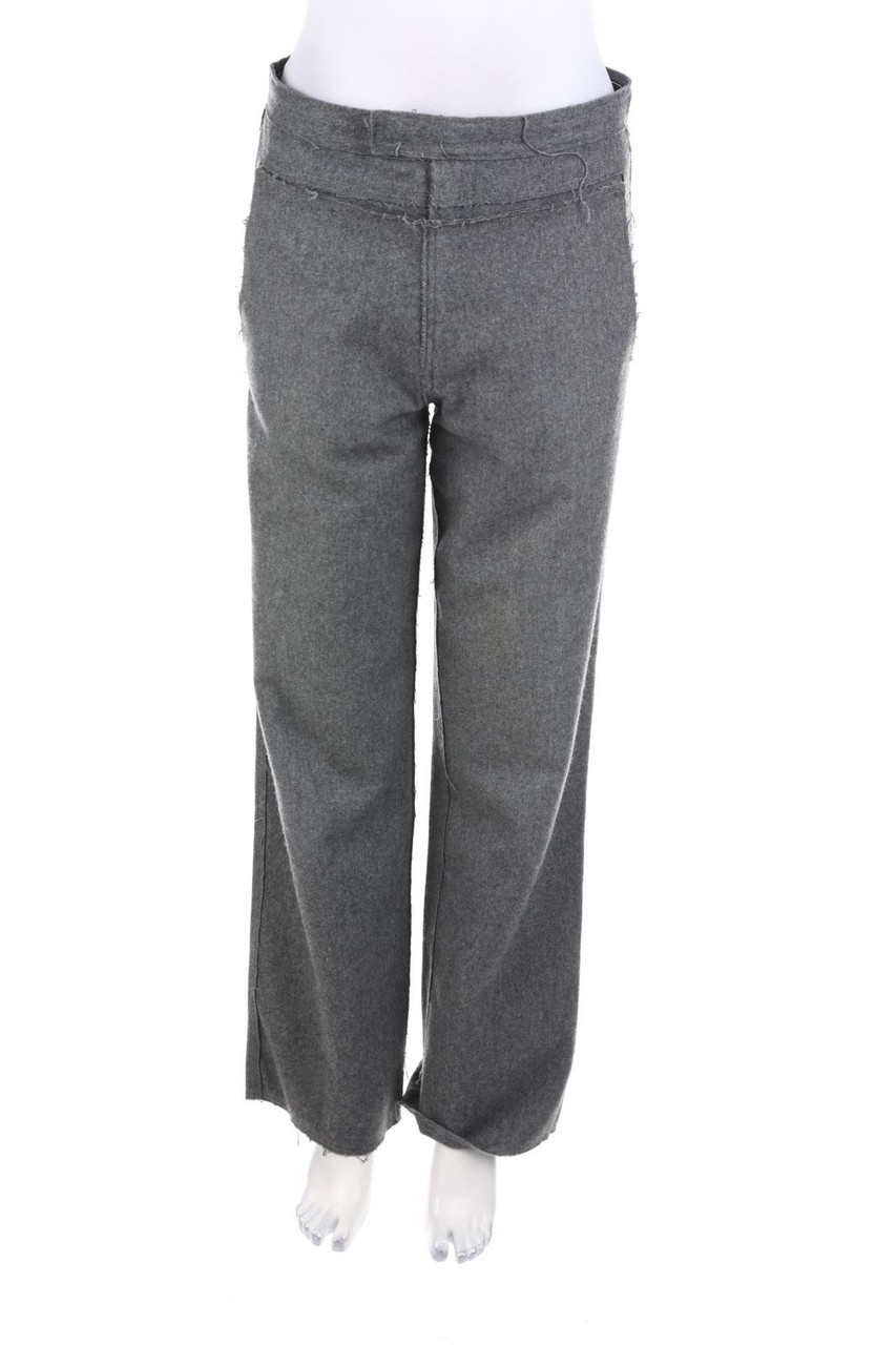 MOSCHINO - Hose aus Woll-Mix mit Fransen - D 40