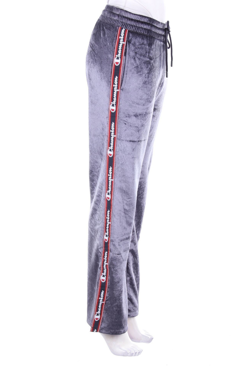 Champion - Jogger Pants, Velvet with Braid Stripes - M