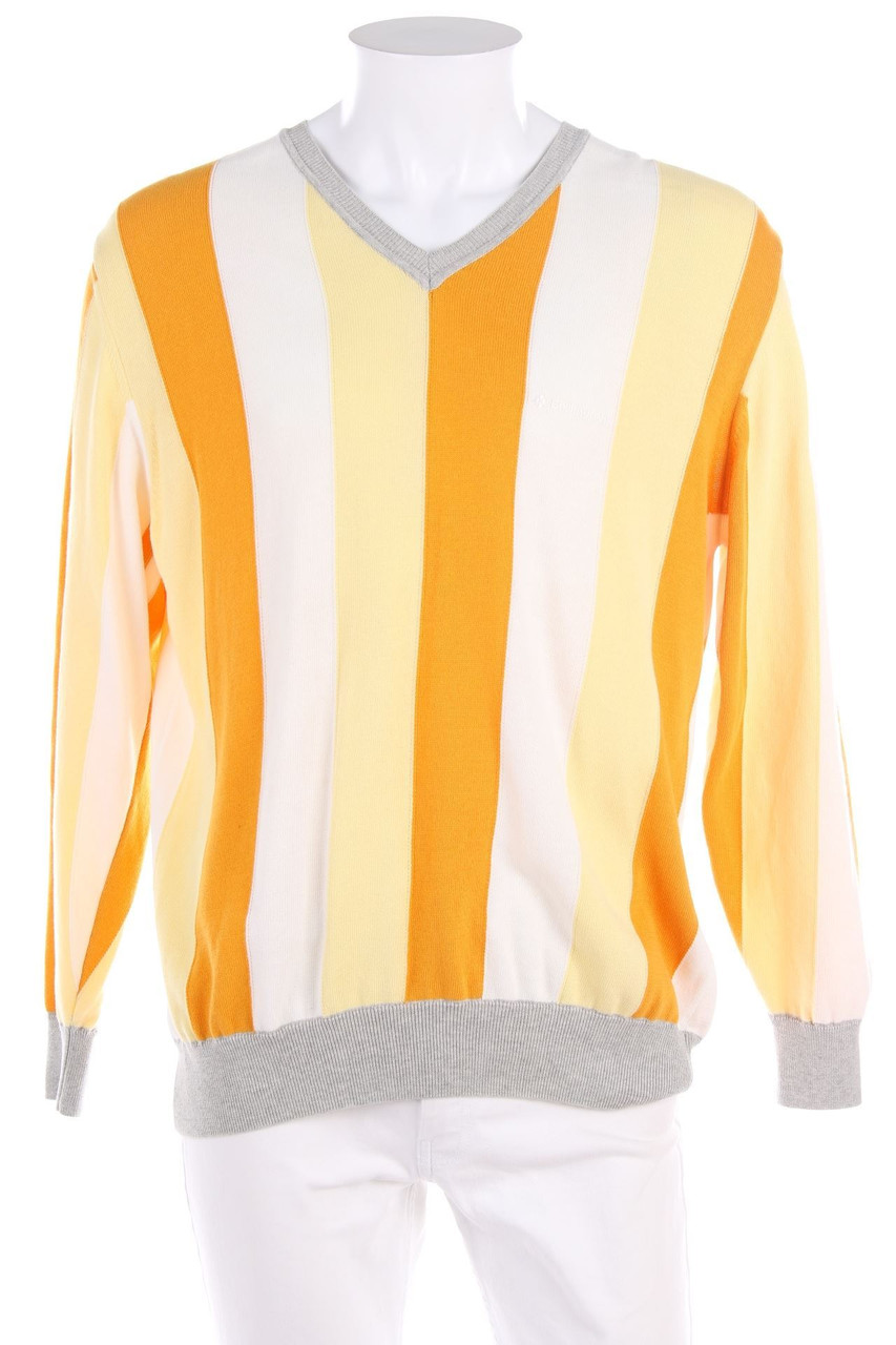 Burlington - V-Neck-Pullover mit Streifen - 52