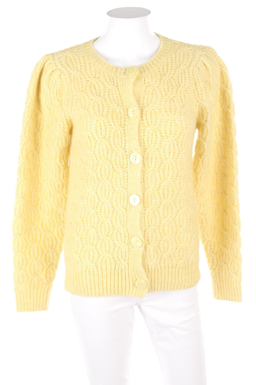 VINTAGE - Cardigan mit Zopf-Muster - M